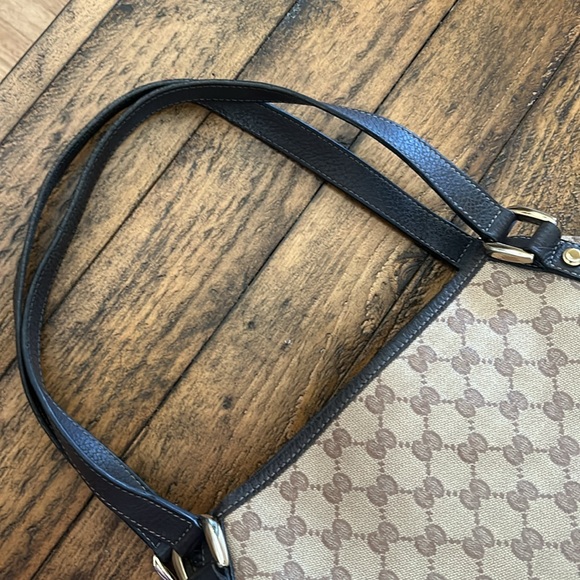 Authentic Gucci medium, Abbey coated canvas, shoulder bag, beige - Picture 6 of 12